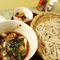 料理メニュー写真&nbsp;地鶏つけそば(ざると温汁)