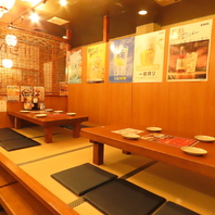 広々座敷でご家族でのお食事や会社宴会にもピッタリ♪