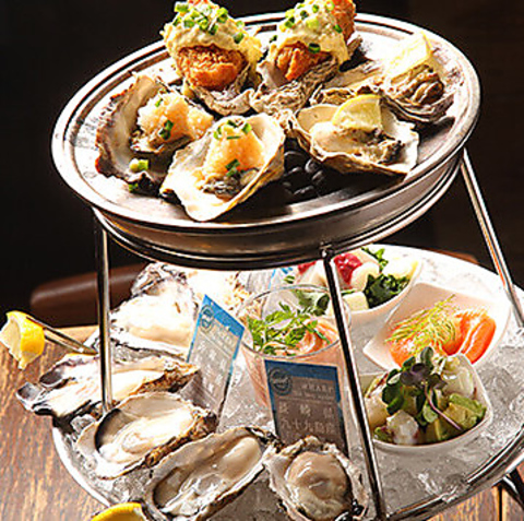 贅沢に牡蠣を食べ比べ！生も焼もフライも！海の魅力を詰め 込んだ圧巻の12ピース