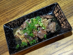 ハツとネギ炒め