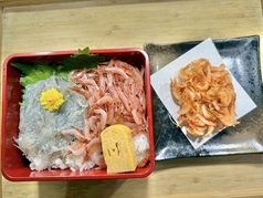 生しらす生桜えび重