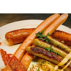 ソーセージ盛り合わせ3種