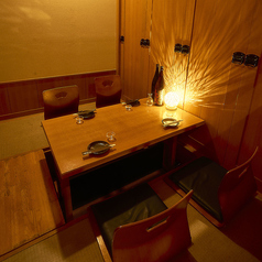 個室のほりごたつになります。2～4名様。