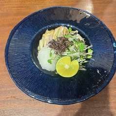 妻地鶏のタタキポン酢の写真