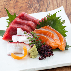 本マグロ入り 刺身3点盛り合わせ (3貫盛り)