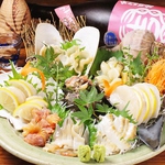 総料理長こだわりの貝の刺身盛り合わせ！