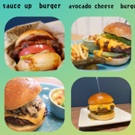 濃厚ソースとチーズが絡む極上バーガーを堪能！