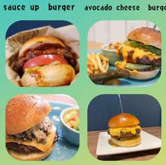 濃厚ソースとチーズが絡む極上バーガーを堪能！