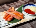 料理メニュー写真&nbsp;浅倉ポークのソーセージ三種食べ比べ