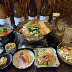 海鮮炭火焼き居酒屋八福のコース写真