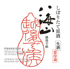 【新潟】純米大吟醸 八海山 しぼりたて原酒 越後で候(一合)