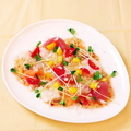 料理メニュー写真&nbsp;新メニューが続々登場！魚介のカルパッチョ、アヒージョ、マルゲリータピザなど人気メニューが食べ放題☆