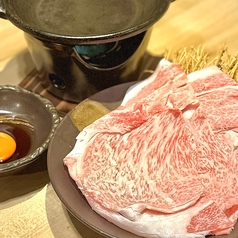 宮崎産A5ランク黒毛和牛焼きすき鉄板焼