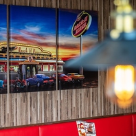 おしゃれな雰囲気の中で