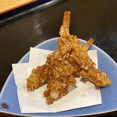 伸ばし海老の柿の種揚げ（３本）
