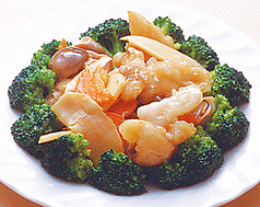 白身魚と季節野菜炒め
