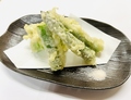 料理メニュー写真&nbsp;アスパラ天ぷら