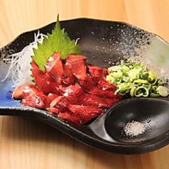 絶品！本マグロのレバ刺し！の写真