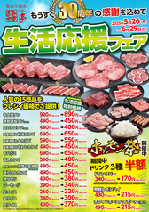 recommended menu photo