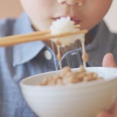 納豆かけご飯のお子さまプレート