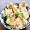料理メニュー写真 高知県産 四万十鶏のとり天　※写真は丼ぶりですが単品注文となります。