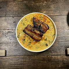 自家製ベーコンと南仏野菜のウフ・ブレイエ