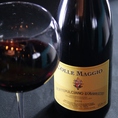 【コッレマッジョ・モンテブルチアーノ・ダブルッツォ】　シェフお勧めのイタリアワイン。赤ワインで迷ったらせひこちらをどうぞ。　（赤）　1本:4500円