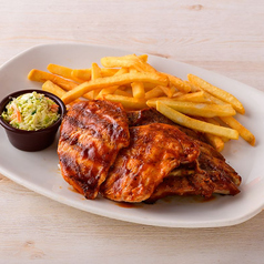 リブとグリルチキン