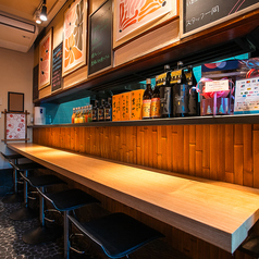 カウンター席です。