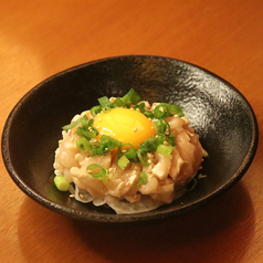鶏のユッケ