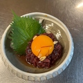 料理メニュー写真&nbsp;桜赤身ユッケ