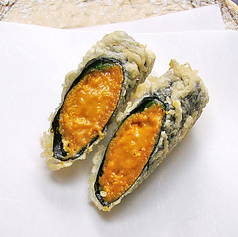 【濃厚な香り】うに海苔巻き◆一口噛み締めれば、豊かな風味が口一杯に広がる贅沢な天ぷら 2200円(税込)〜の写真