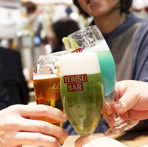 YEBISU BAR こだわりのヱビスビールが楽しめる直営店。ヨドバシ梅田・リンクス梅田内