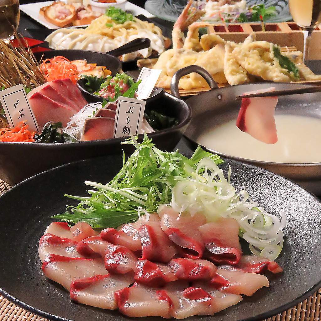 しゃきしゃき葱と相性抜群の''ぶり''の葱しゃぶや''ぶり''餃子ちゃんぽんなどお酒に合うぶり料理を！