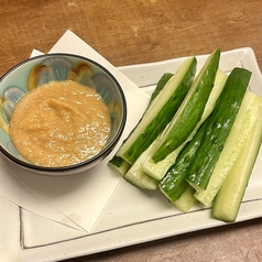 自家製ネギ味噌きゅうり