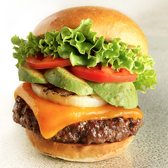 厚切りチーズアボカドバーガー