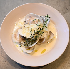 蛤の白ワインクリーム蒸し