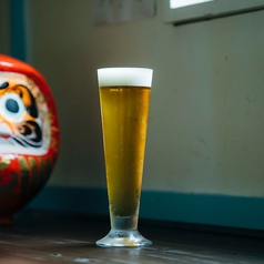 ビール、ジン、ワイン、日本酒…揃えています。