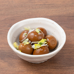 ウズラの黒たまり漬け