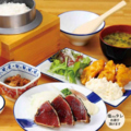 料理メニュー写真&nbsp;【名物】わら焼き鰹とチキン南蛮定食