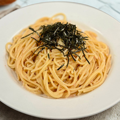 明太クリームパスタ