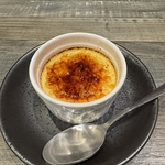 食後の〆は当店自慢のクレームブリュレがおすすめ！！