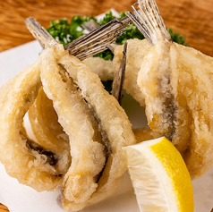 旬の小魚の唐揚げ