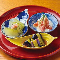 本日のおばん菜三品盛り