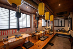 4人用のお座敷席。少人数から対応できますので、各種宴会に最適です！