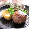 料理メニュー写真 国産牛100％ハンバーグステーキ