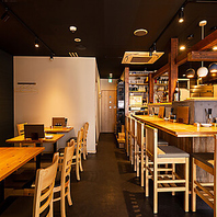 おひとり様から団体様まで居心地のいい空間♪