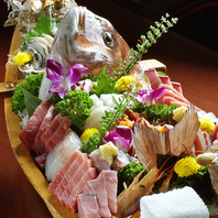 新鮮な魚介料理