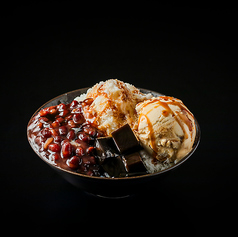 黒蜜小豆かき氷