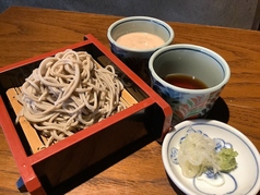 十割そば二重つゆ食べ比べ(ゴマ胡桃、そばつゆ)